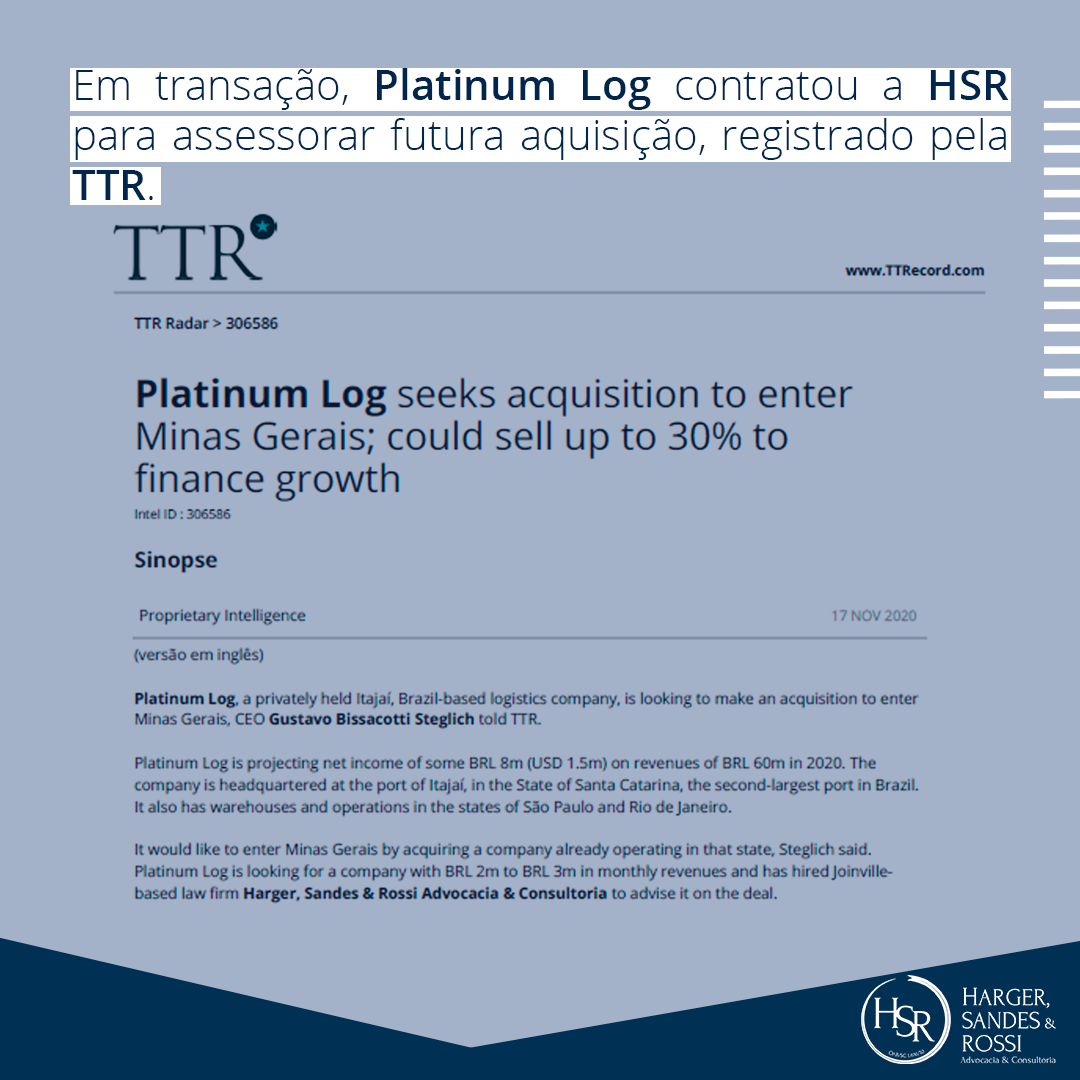 Leia mais sobre o artigo Platinum Log busca aquisição para entrar em Minas Gerais; pode vender até 30% em participação societária para financiar o crescimento